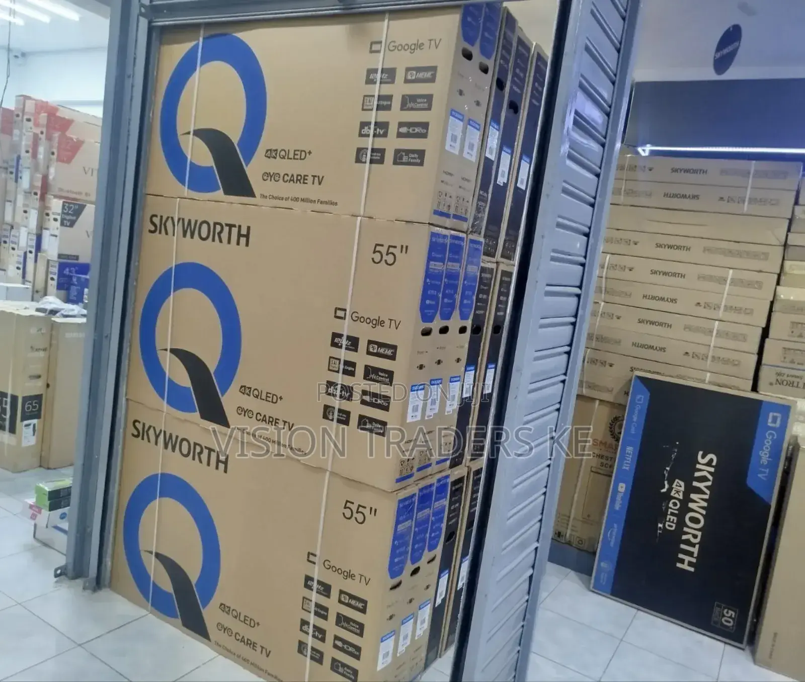 Skyworth 55 Inches Google Qled Frameless Tv