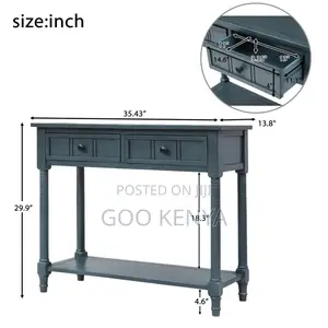 Home Table; Home Hall Console Table With Wooden Drawers