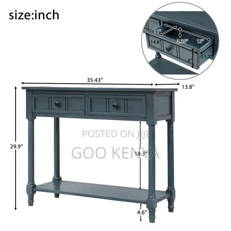 Home Table; Home Hall Console Table With Wooden Drawers