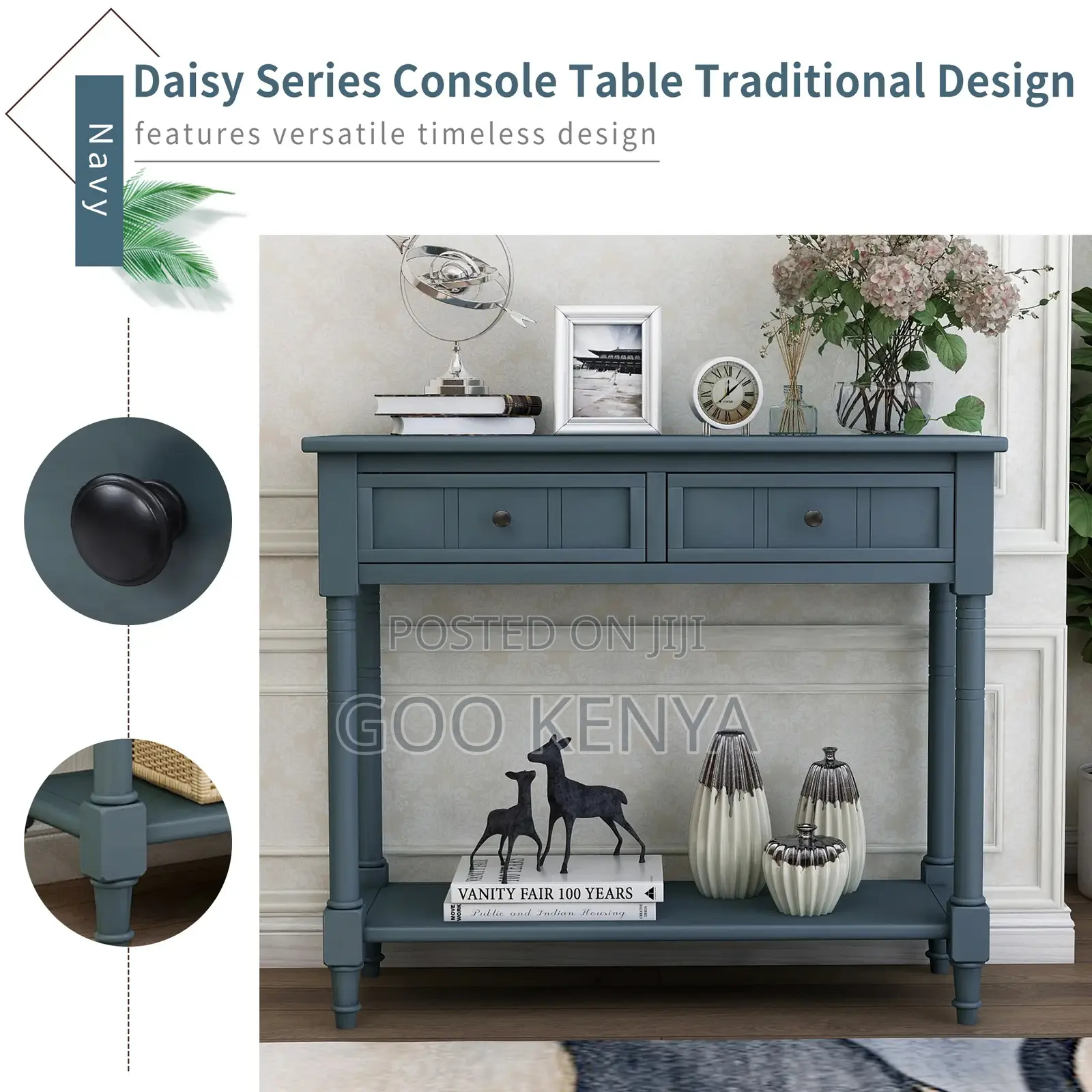 Home Table; Home Hall Console Table With Wooden Drawers