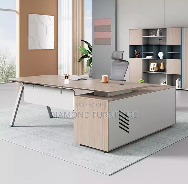 Office Furniture; {Advanced Executive Modern Office Desk Design} - thumbnail 4