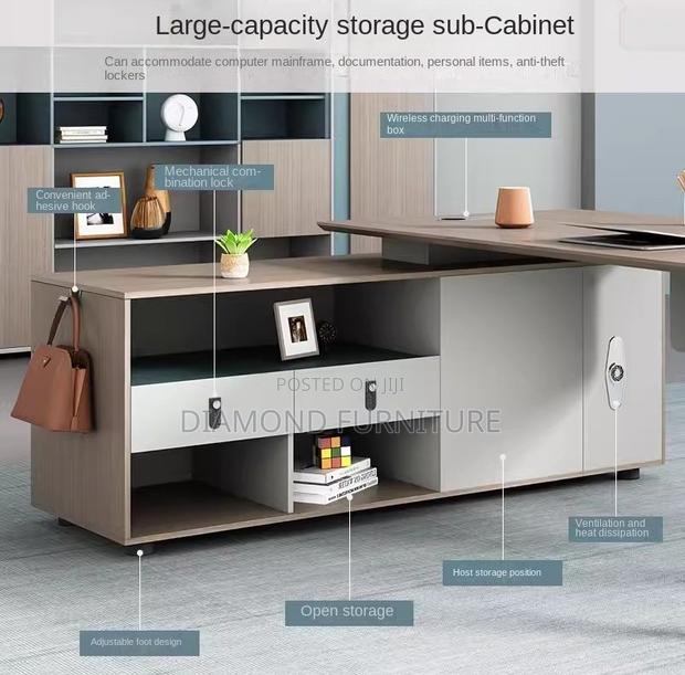 Office Furniture; {Advanced Executive Modern Office Desk Design} - thumbnail 5