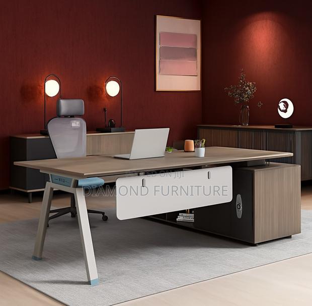 Office Furniture; {Advanced Executive Modern Office Desk Design} - thumbnail 8