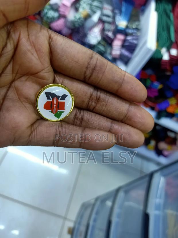 Round Kenyan Map Kenyan Flag - main view