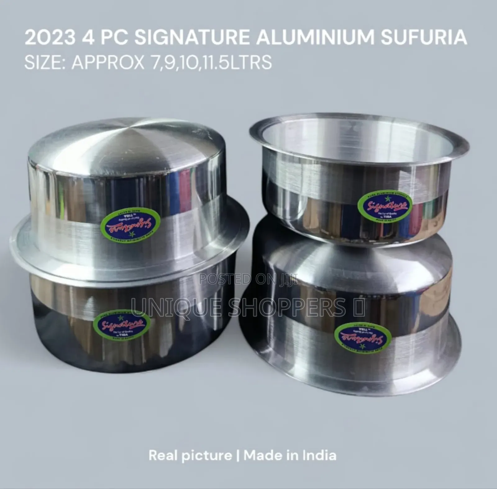 2023 Signature Aluminium Sufuria – 4pcs Set 
