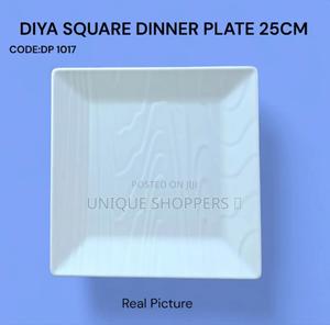 Diya Melamine Square Dinner Plate – 25cm - thumbnail 2