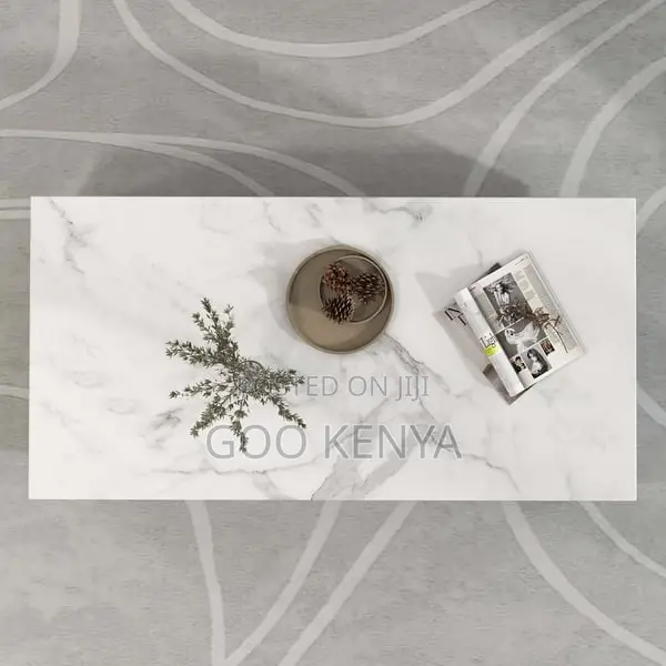 Home Table; Solid Rectangular Marble Coffee Table
