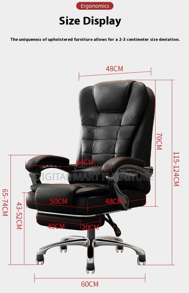 Office Chair: Black Simple Modulally Office Chair - thumbnail 4