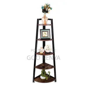 Home Shelves; Multi-Layer Wooden Corner Storage Unit
