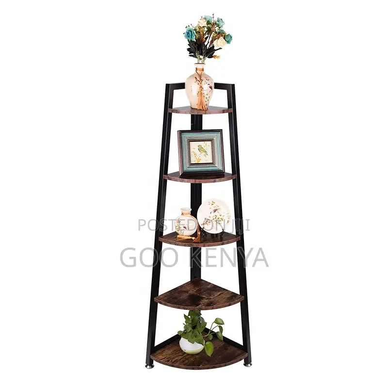 Home Shelves; Multi-Layer Wooden Corner Storage Unit