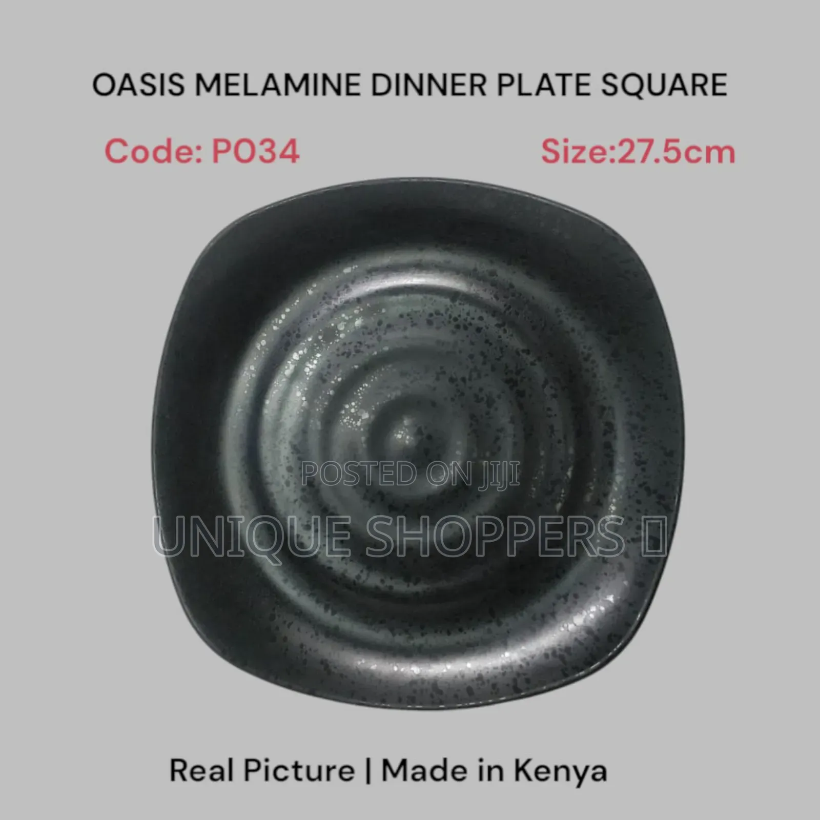 Oasis Melamine Square Dinner Plate – P034 Size: 27.5c