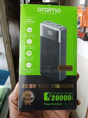 Oraimo Powernova Q21 Powerbanks 20000mah. 22.5w Fast Charging
