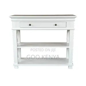 Home Table; Vintage Style Wooden Console Table With Storage