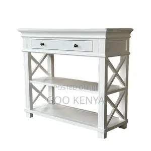Home Table; Vintage Style Wooden Console Table With Storage