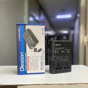 Modified Sine Wave 150w Socket 2type-C+2usb Car Charger Dc12vtoac220v