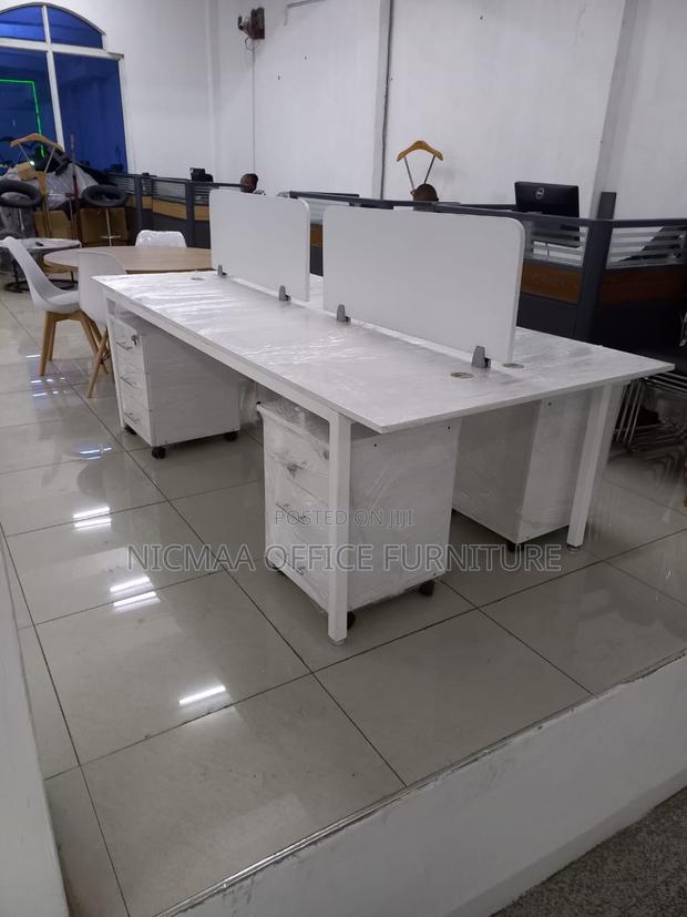 4-Person Setup With Drawers Partitions Workstation - thumbnail 3