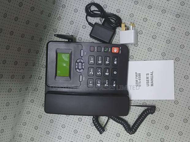 Ets-6588 Dual Sim GSM Desktop Phone – Wireless Landline