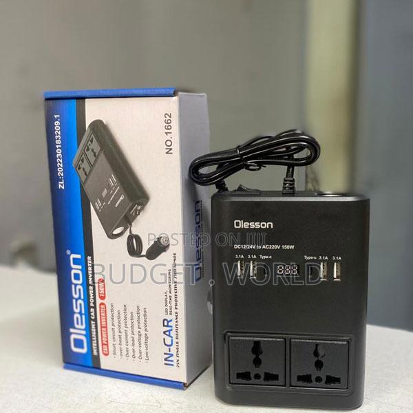 Durable Led Display Intelligent Car Power Inverter No. 1662 – 150w