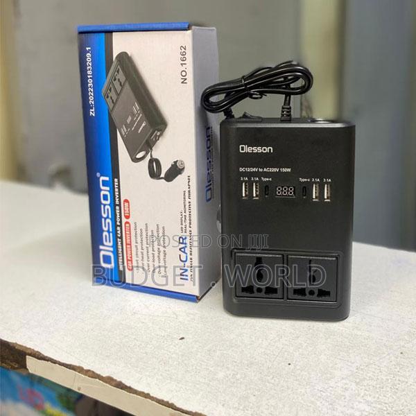 Powerology 150w Inverter Ac Universal Usb a 2type-C Dc Car