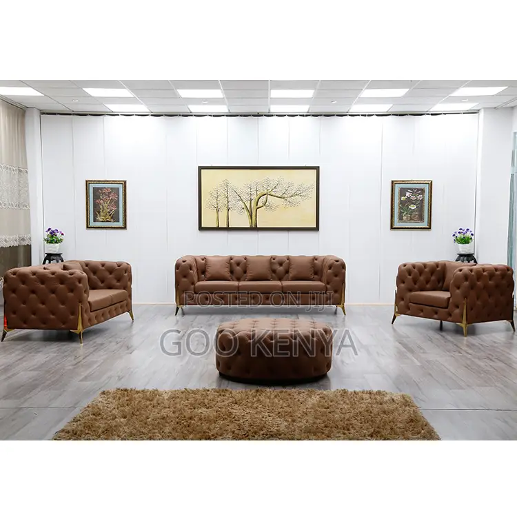 Home Sofa; 6-Seater Classic Upholstered Fabric Sofa for Home