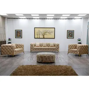 Home Sofa; 6-Seater Classic Upholstered Fabric Sofa for Home