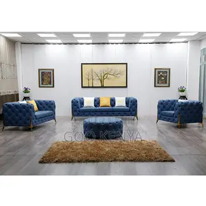 Home Sofa; 6-Seater Classic Upholstered Fabric Sofa for Home
