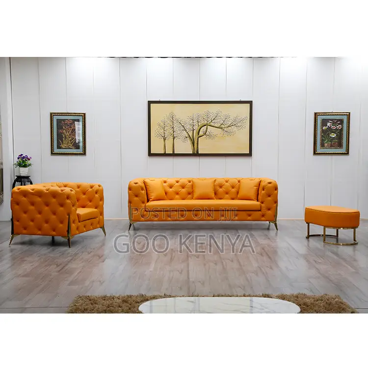 Home Sofa; 6-Seater Classic Upholstered Fabric Sofa for Home