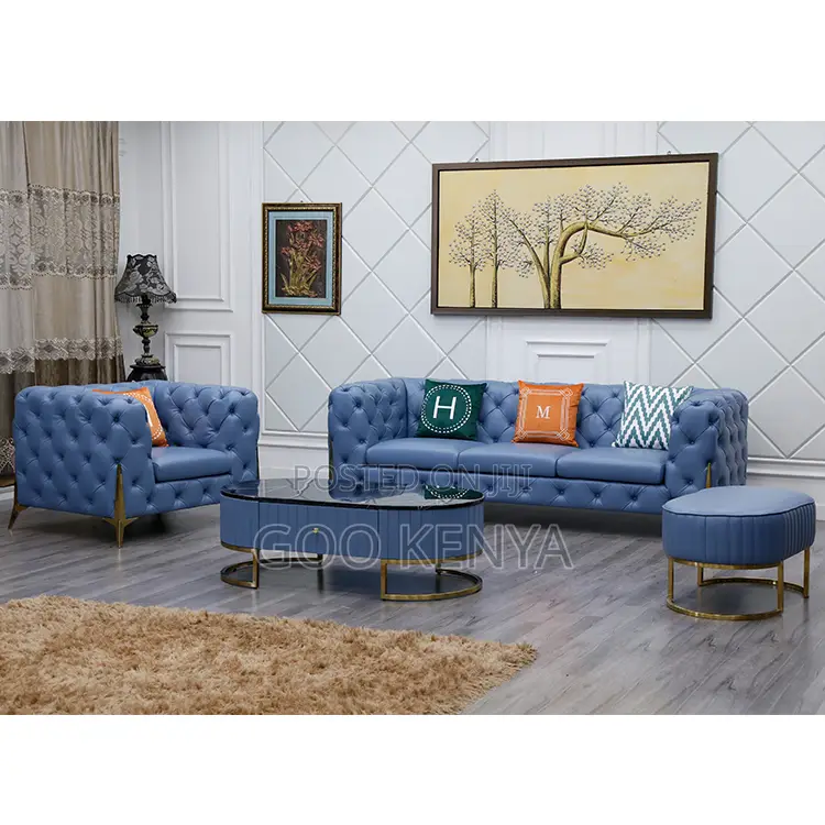 Home Sofa; 6-Seater Classic Upholstered Fabric Sofa for Home