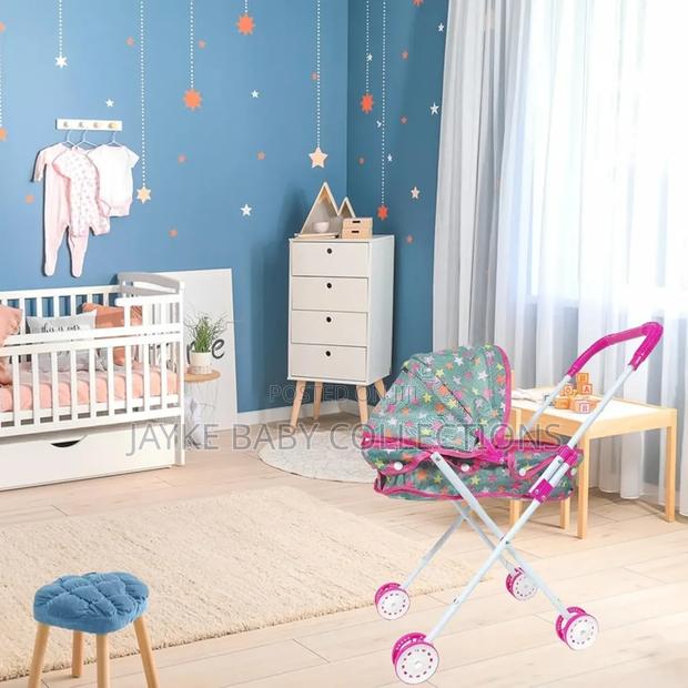 Folding Doll Stroller Educational Toy for Kids - thumbnail 2