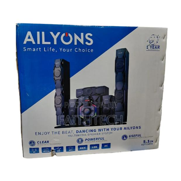 Ailyons Elp5901k 5.1ch Home Theater Multimedia Speaker Sound System