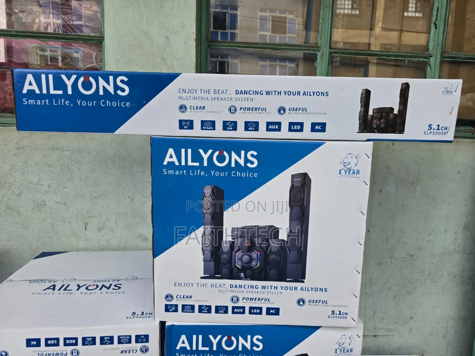 Ailyons Elp5901k 5.1ch Home Theater Multimedia Speaker Sound System