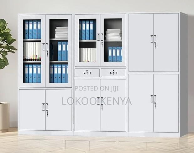 Office Cabinet : Modern Glass-Door Office Cabinet - thumbnail 3