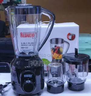 3 in 1 Redberry Blender;Blender,Chopper and Grinder