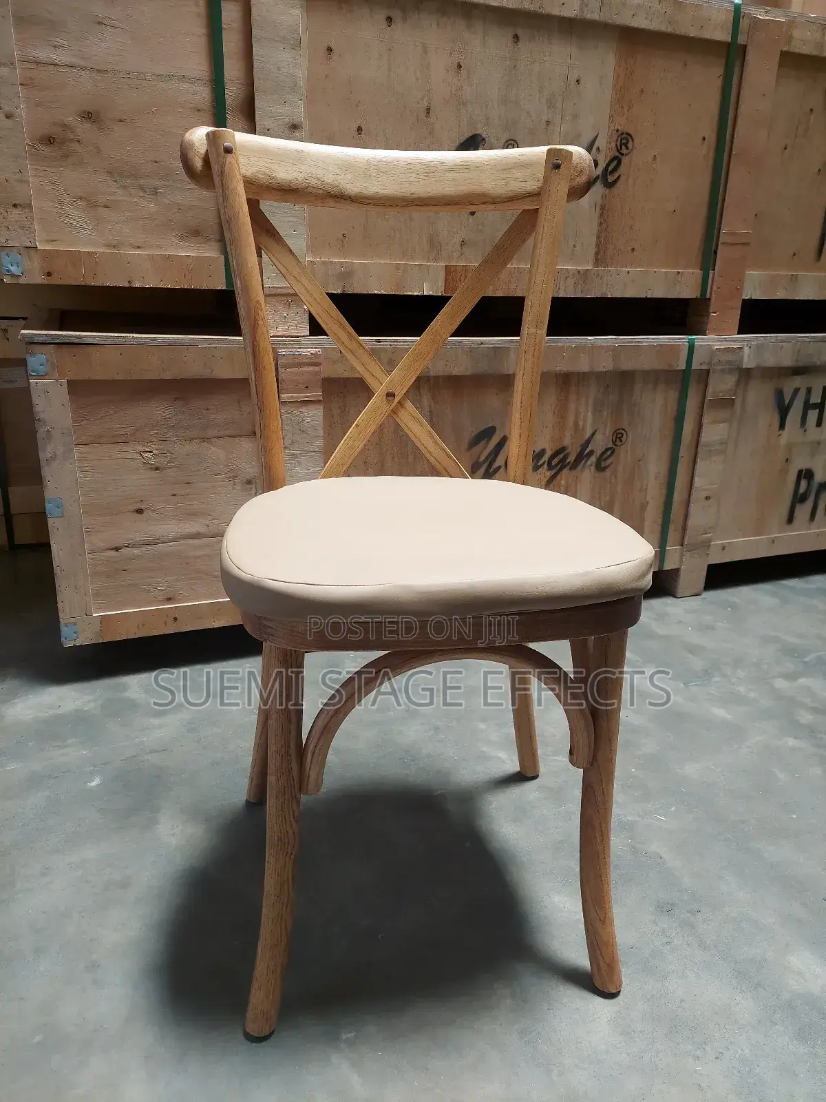 Rustic Wooden Crossback Chairs – Elegant Event Seating