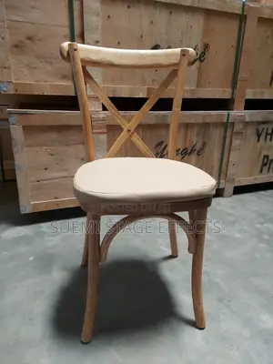 Rustic Wooden Crossback Chairs – Elegant Event Seating