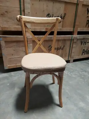 Rustic Wooden Crossback Chairs – Elegant Event Seating