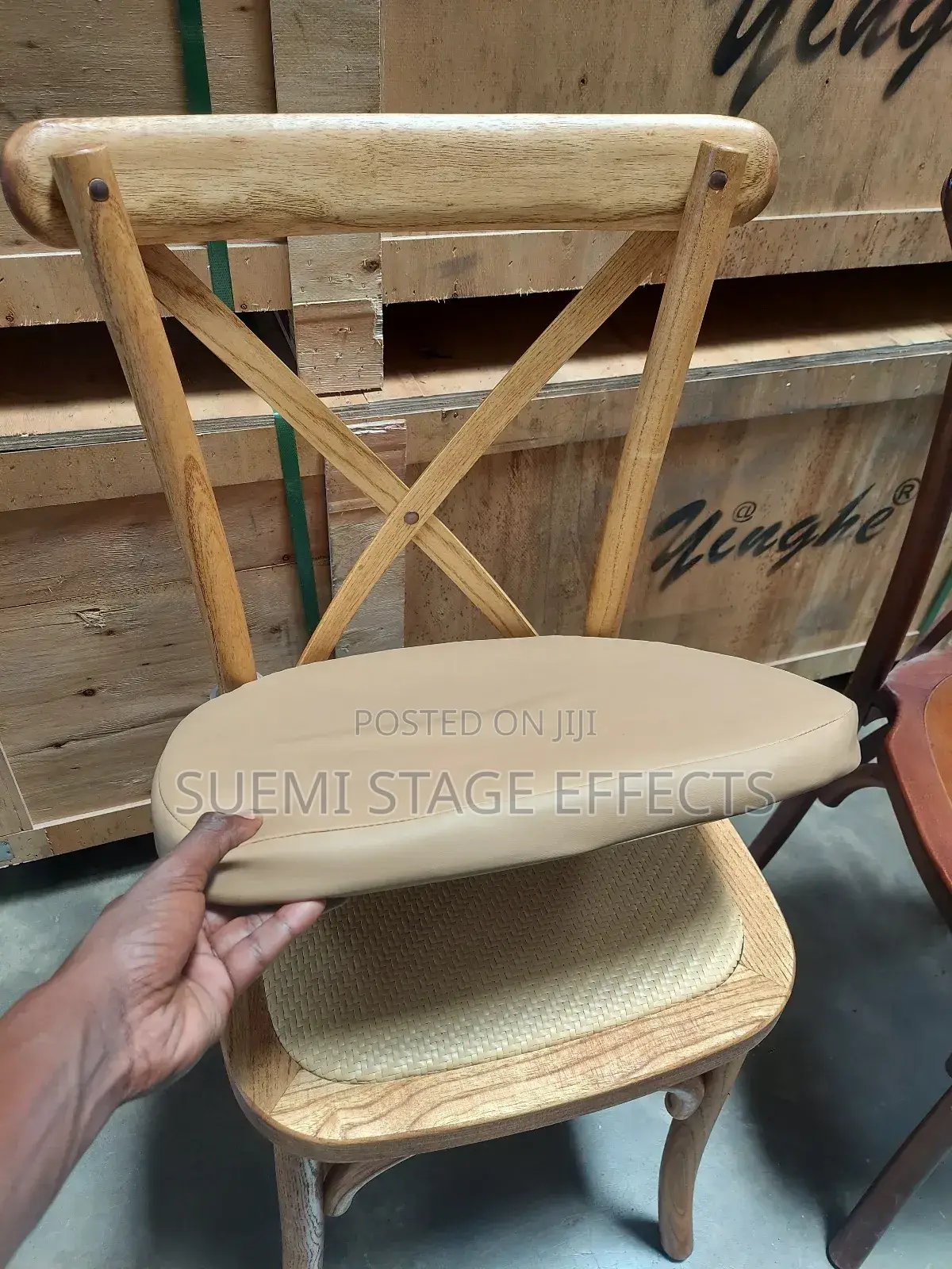 Rustic Wooden Crossback Chairs – Elegant Event Seating