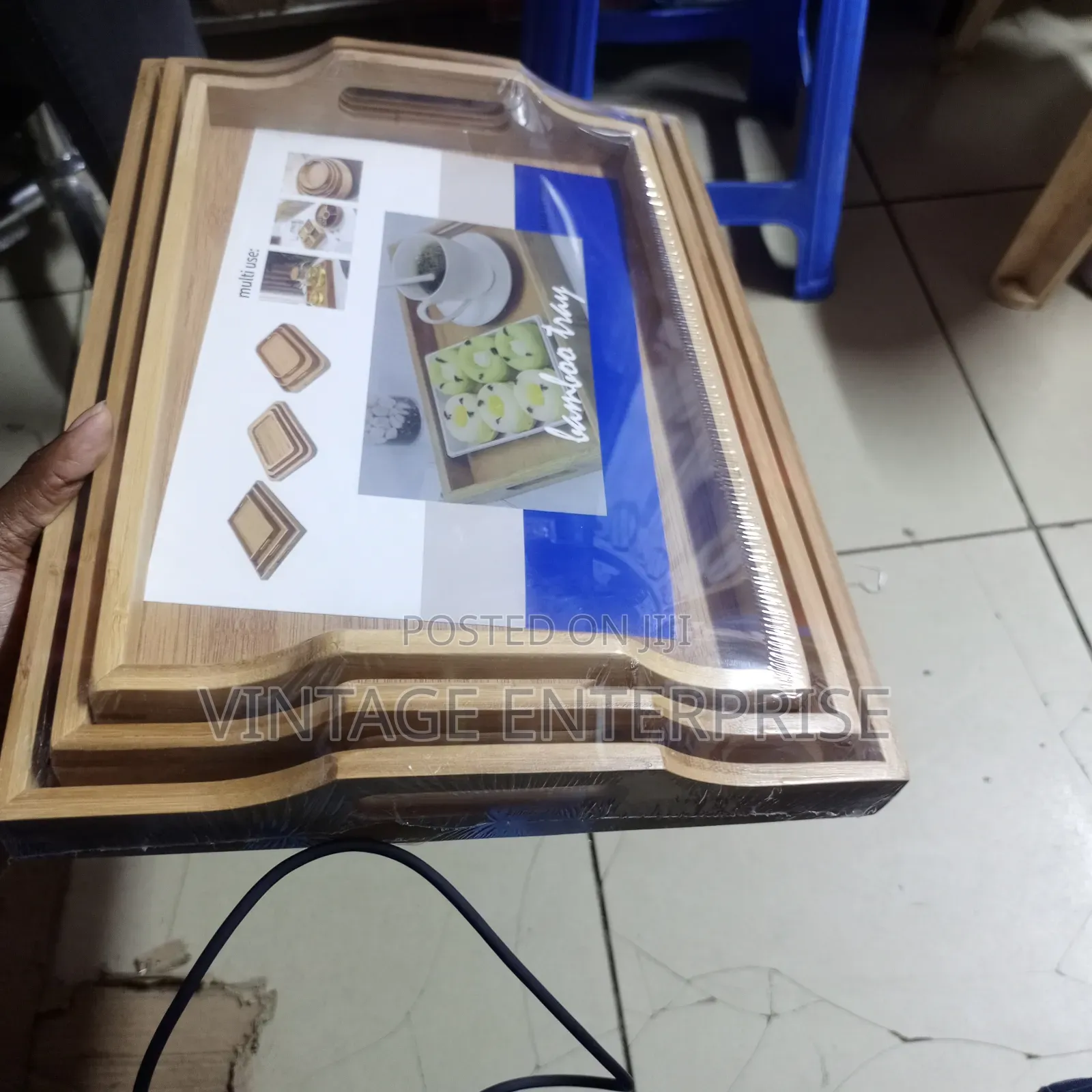 3pcs Wooden Trays