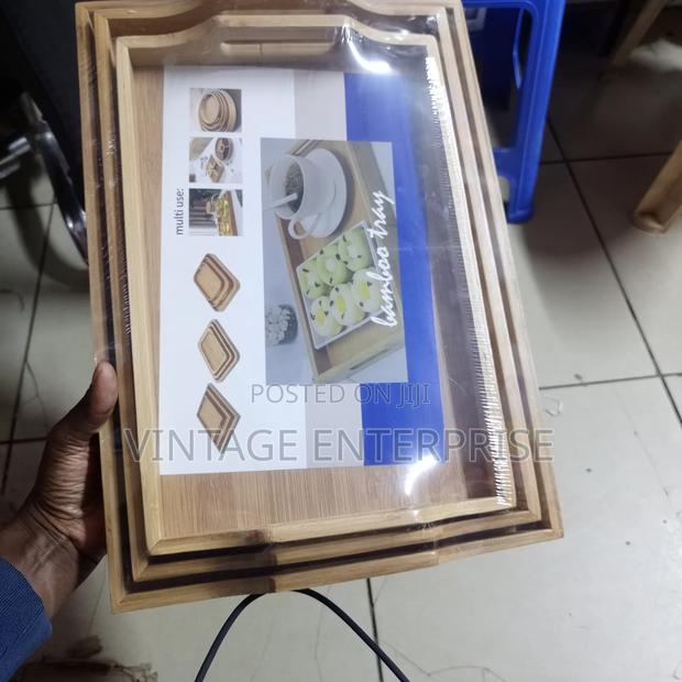3pcs Bamboo Trays