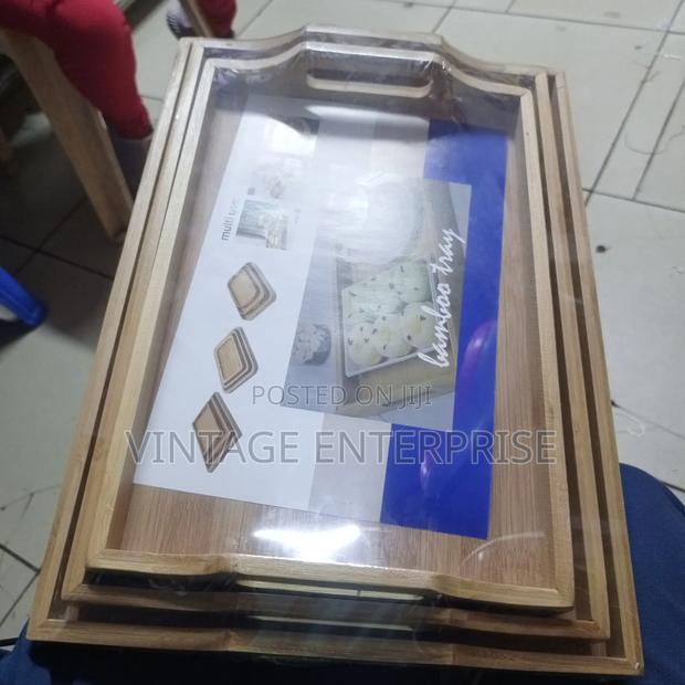 3pcs Bamboo Trays - thumbnail 2