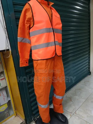 Overalls Orange And Reflector Jackets Orange
