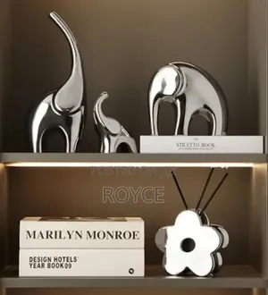 Luxury 3pc Elephant Ceramic Decor