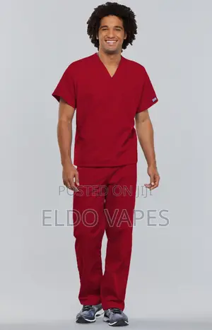 Nurses Doctors Scrubs Unisex - Red (M, L Xl)