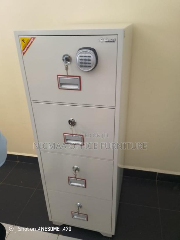 Secure 4-Drawer Filing Cabinet With Individual Key Lock