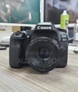 Canon Eos 80d DSLR Camera With 50mm 1.8 STM