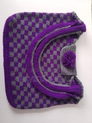 Crochet Bag (Purple and Grey). - thumbnail 2
