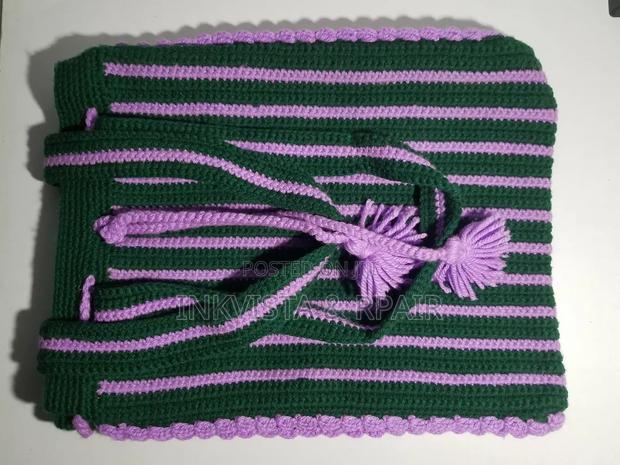 Crochet Bag (Light Purple and Green).
