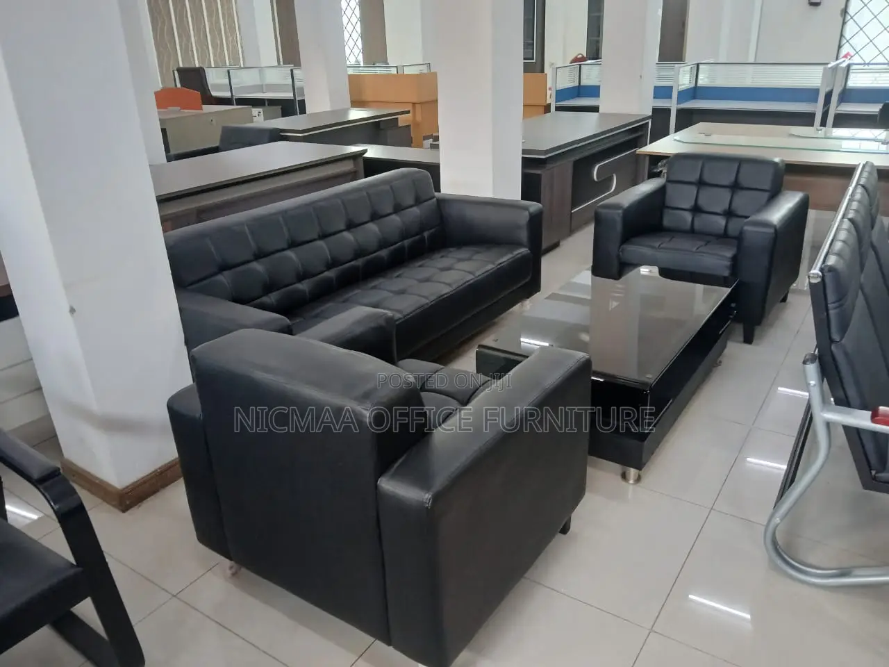 5-Seater Modern Professional Waiting Sofa