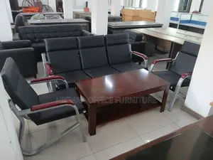 5-Seater Industrial-Style Executive Lounge Set Waiting Sofa