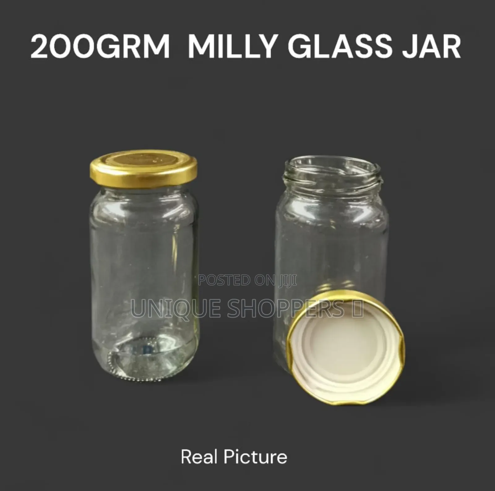 6psc Milly Glass Jar – 200g